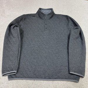 Mountains And Isles Jacket Men’s Gray Long Sleeve Pullover Size Large